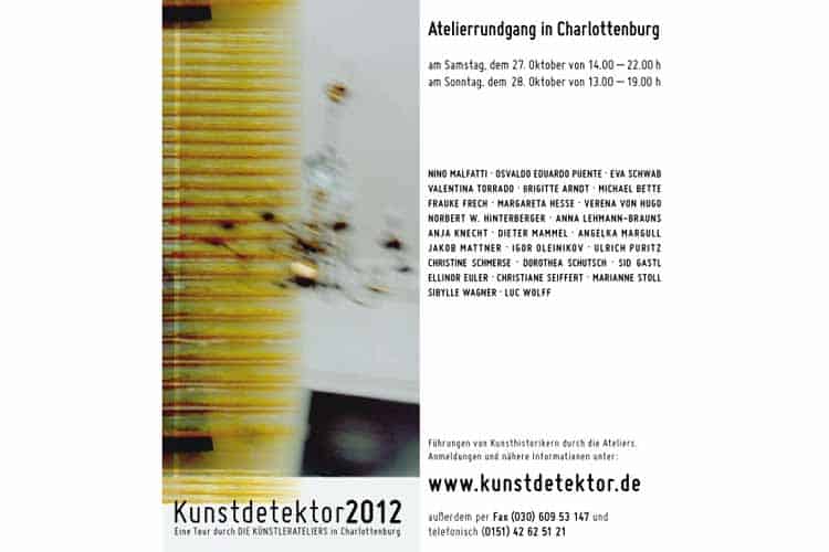 KU64 unterstützt den Charlottenburger Atelierrundgang 2012 am 27.10. und 28.10.